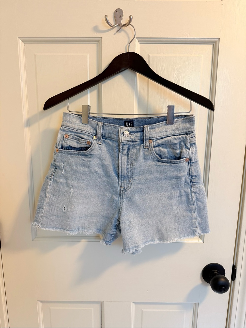 GAP Light Wash Denim Cutoff Shorts